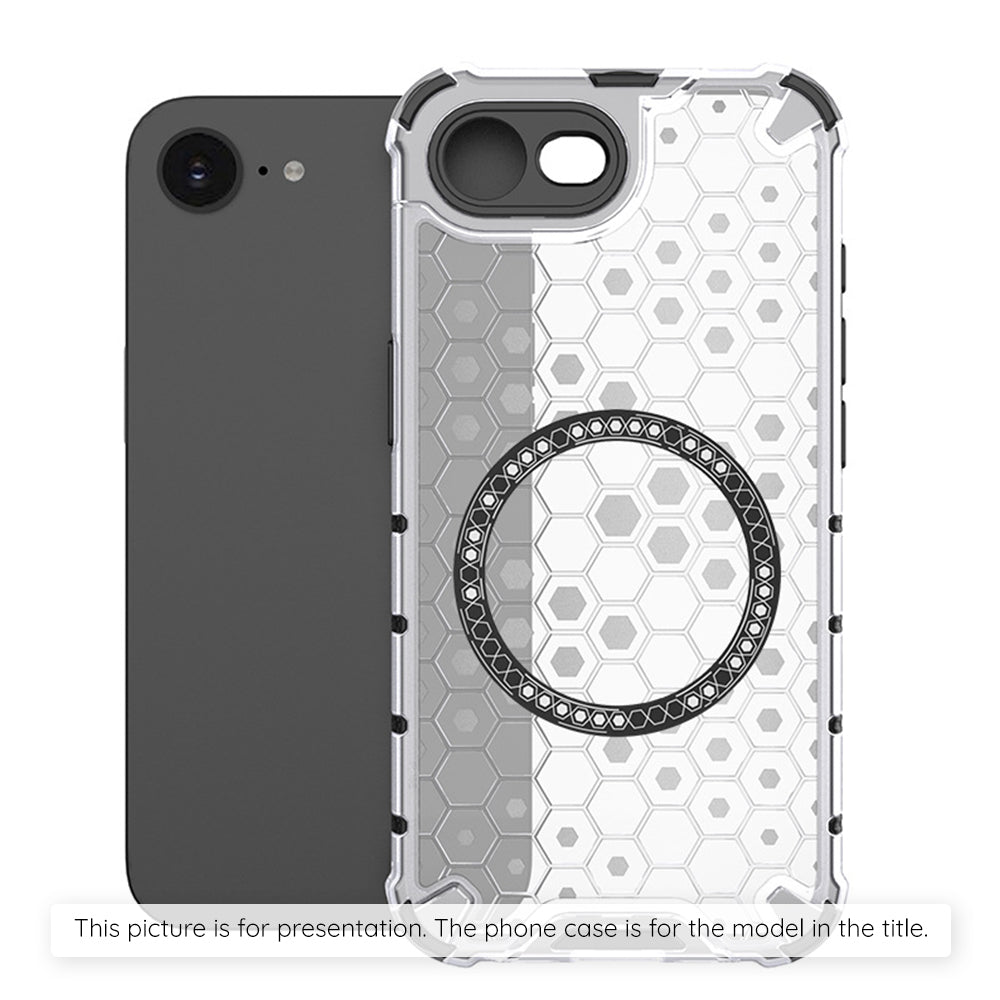 Husa MagSafe pentru Xiaomi Redmi Note 14S, Techsuit, HoneyComb Shield, Alba