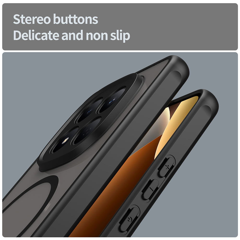 Husa MagSafe pentru Xiaomi Redmi Note 15 Pro 4G, Techsuit, HaloFrost II, Neagra