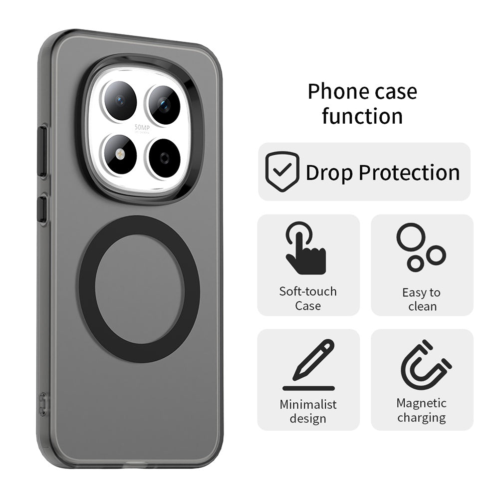 Husa MagSafe pentru Xiaomi Redmi Note 15 Pro 5G, Techsuit, CandyCase, Neagra