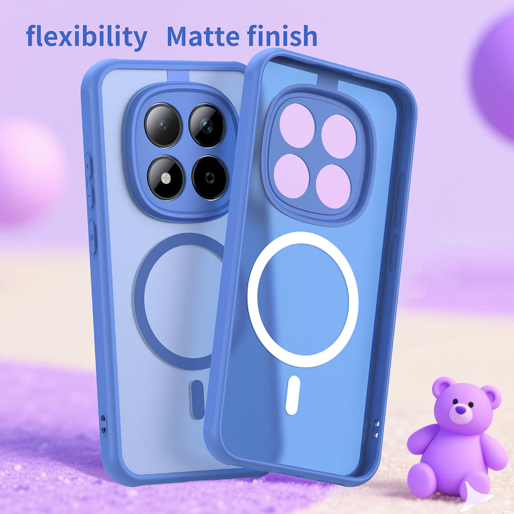 Husa MagSafe pentru Xiaomi Redmi Note 15 Pro 5G, Techsuit, HaloFrost II, Albastra