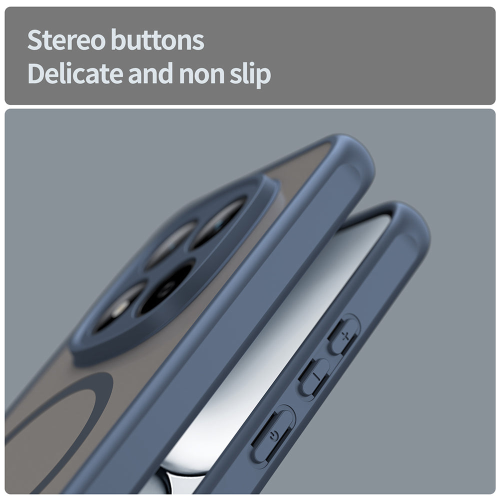 Husa MagSafe pentru Xiaomi Redmi Note 15 Pro 5G, Techsuit, HaloFrost II, Bleumarin