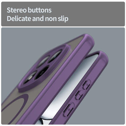 Husa MagSafe pentru Xiaomi Redmi Note 15 Pro 5G, Techsuit, HaloFrost II, Mov