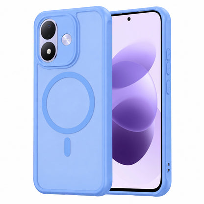 Husa MagSafe pentru Xiaomi Redmi Note 17 4G / Note 17 5G, Techsuit, HaloFrost II, Albastra
