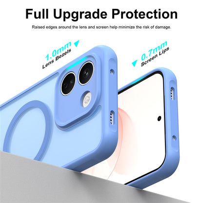 Husa MagSafe pentru Xiaomi Redmi Note 17 4G / Note 17 5G, Techsuit, HaloFrost II, Albastra
