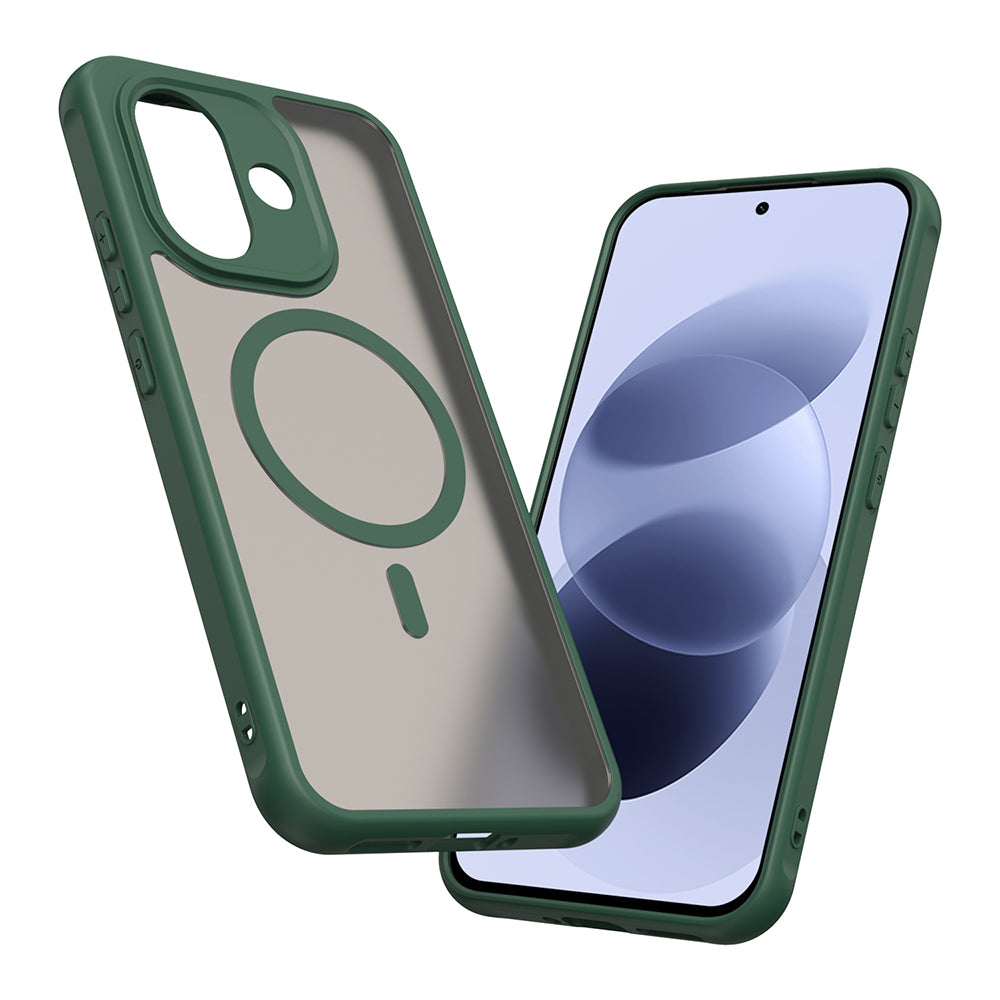 Husa MagSafe pentru Xiaomi Redmi Note 17 4G / Note 17 5G, Techsuit, HaloFrost II, Verde