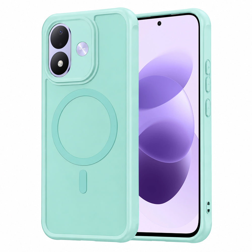 Husa MagSafe pentru Xiaomi Redmi Note 17 4G / Note 17 5G, Techsuit, HaloFrost II, Verde Deschis