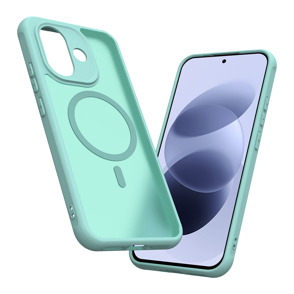 Husa MagSafe pentru Xiaomi Redmi Note 17 4G / Note 17 5G, Techsuit, HaloFrost II, Verde Deschis