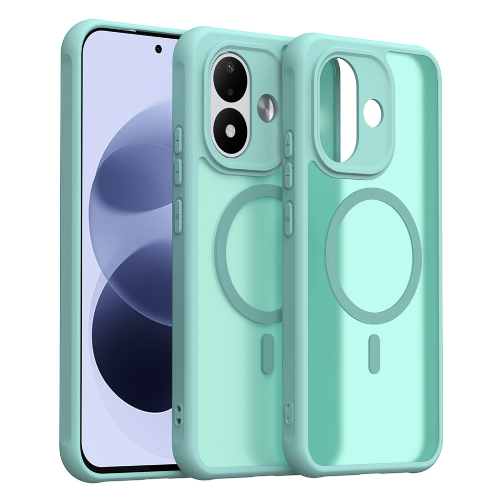Husa MagSafe pentru Xiaomi Redmi Note 17 4G / Note 17 5G, Techsuit, HaloFrost II, Verde Deschis