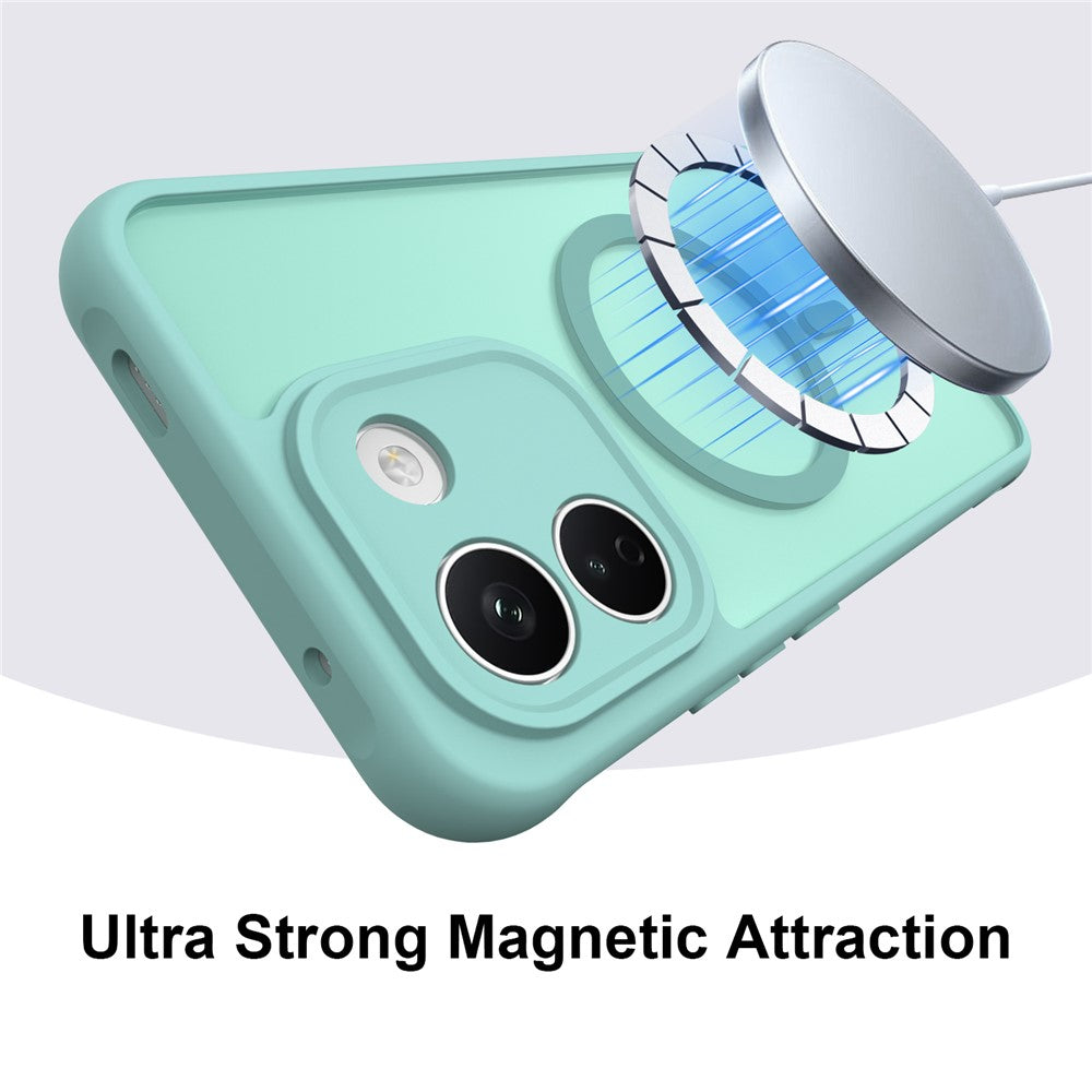 Husa MagSafe pentru Xiaomi Redmi Note 17 4G / Note 17 5G, Techsuit, HaloFrost II, Verde Deschis