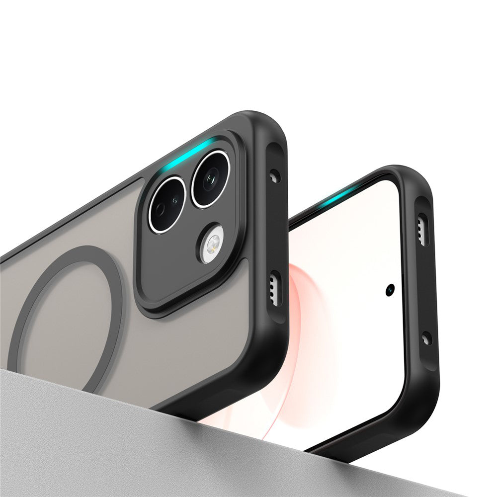 Husa MagSafe pentru Xiaomi Redmi Note 17 Pro Max, Techsuit, HaloFrost II, Neagra