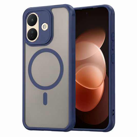 Husa MagSafe pentru Xiaomi Redmi Note 17 Pro, Techsuit, HaloFrost II, Bleumarin