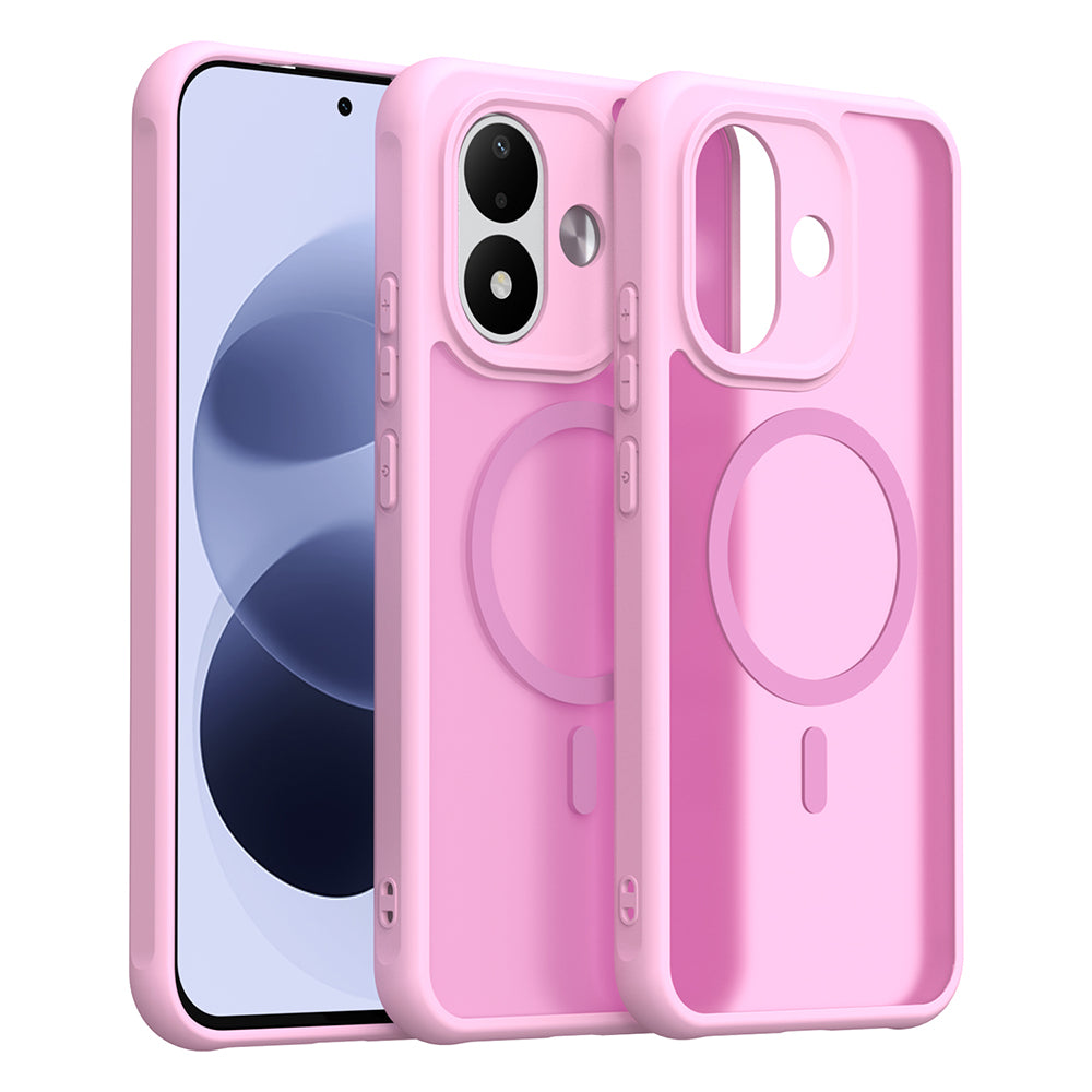 Husa MagSafe pentru Xiaomi Redmi Note 17 Pro, Techsuit, HaloFrost II, Roz