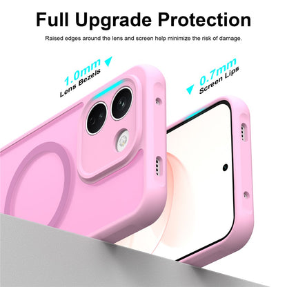 Husa MagSafe pentru Xiaomi Redmi Note 17 Pro, Techsuit, HaloFrost II, Roz