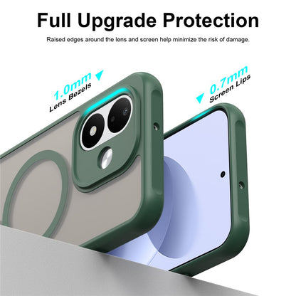 Husa MagSafe pentru Xiaomi Redmi Note 17 Pro, Techsuit, HaloFrost II, Verde