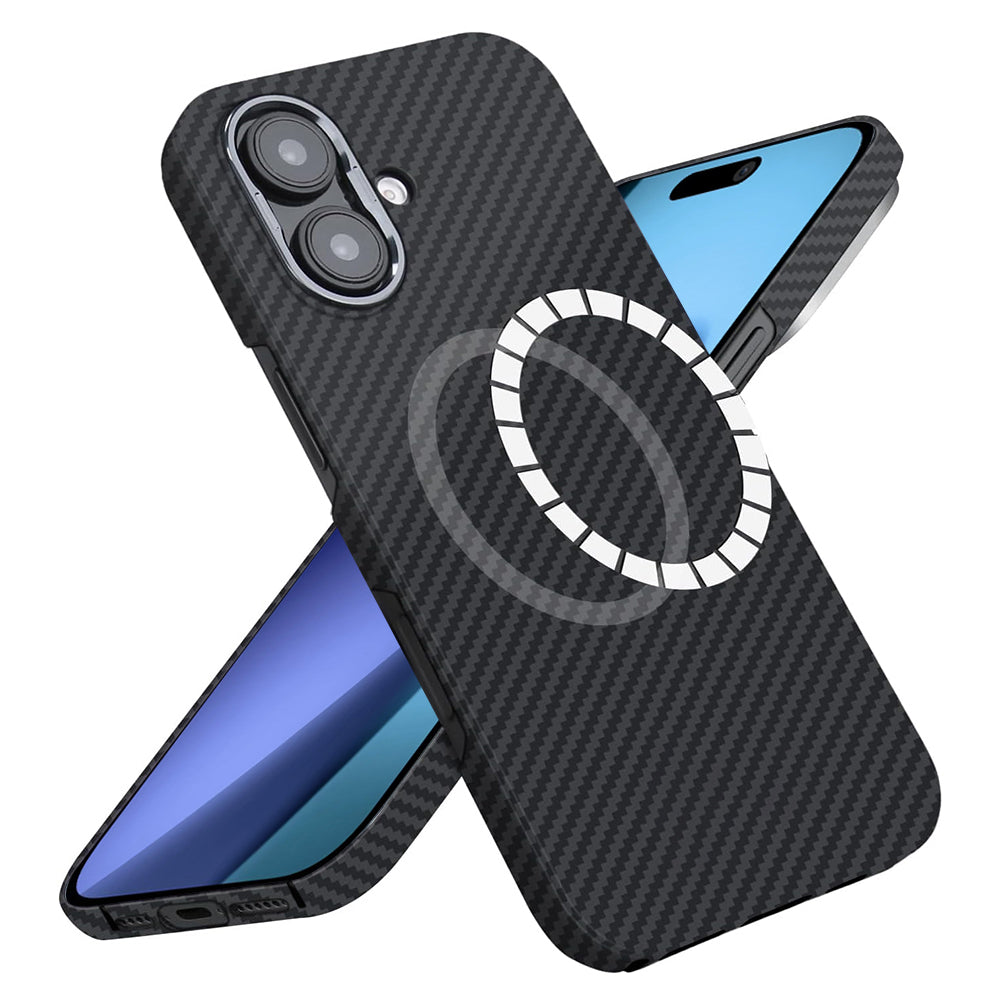 Husa MagSafe pentru Apple iPhone 17, Techsuit, Aramid Fiber, Neagra