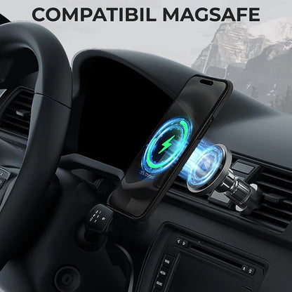 Husa MagSafe pentru Apple iPhone 17 Pro, Techsuit Aramid Fiber, Neagra