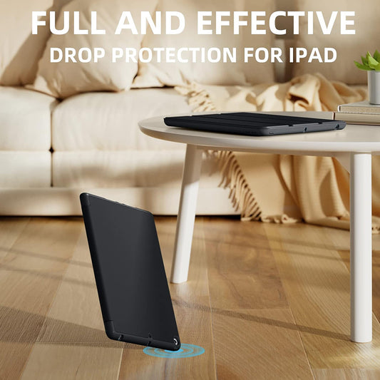 Husa pentru Apple iPad 10.2 (2021) / 10.2 (2020) / 10.2 (2019), Techsuit, Flex Trifold, Neagra