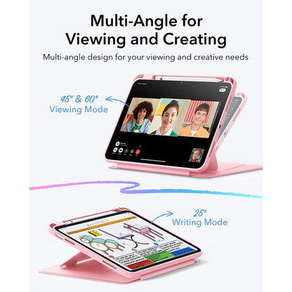 Husa pentru Apple iPad (2025) / (2022), ESR, Flip Hybrid, Roz