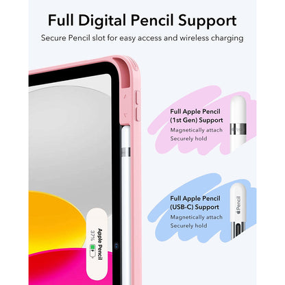 Husa pentru Apple iPad (2025) / (2022), ESR, Flip Hybrid, Roz