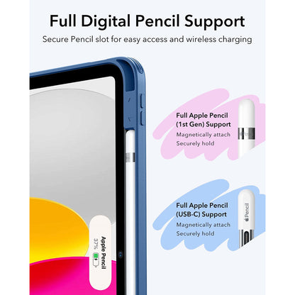 Husa pentru Apple iPad (2025) / (2022), ESR, Flip Hybrid, Albastra