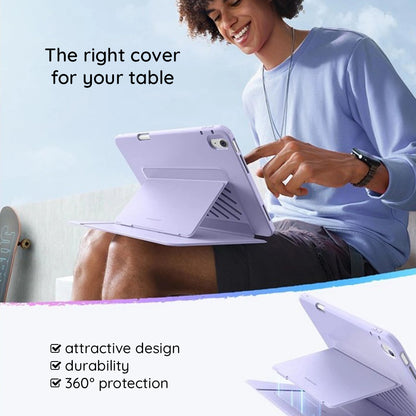 Husa pentru Apple iPad (2025) / (2022), ESR, Flip Hybrid with Pencil Holder, Verde