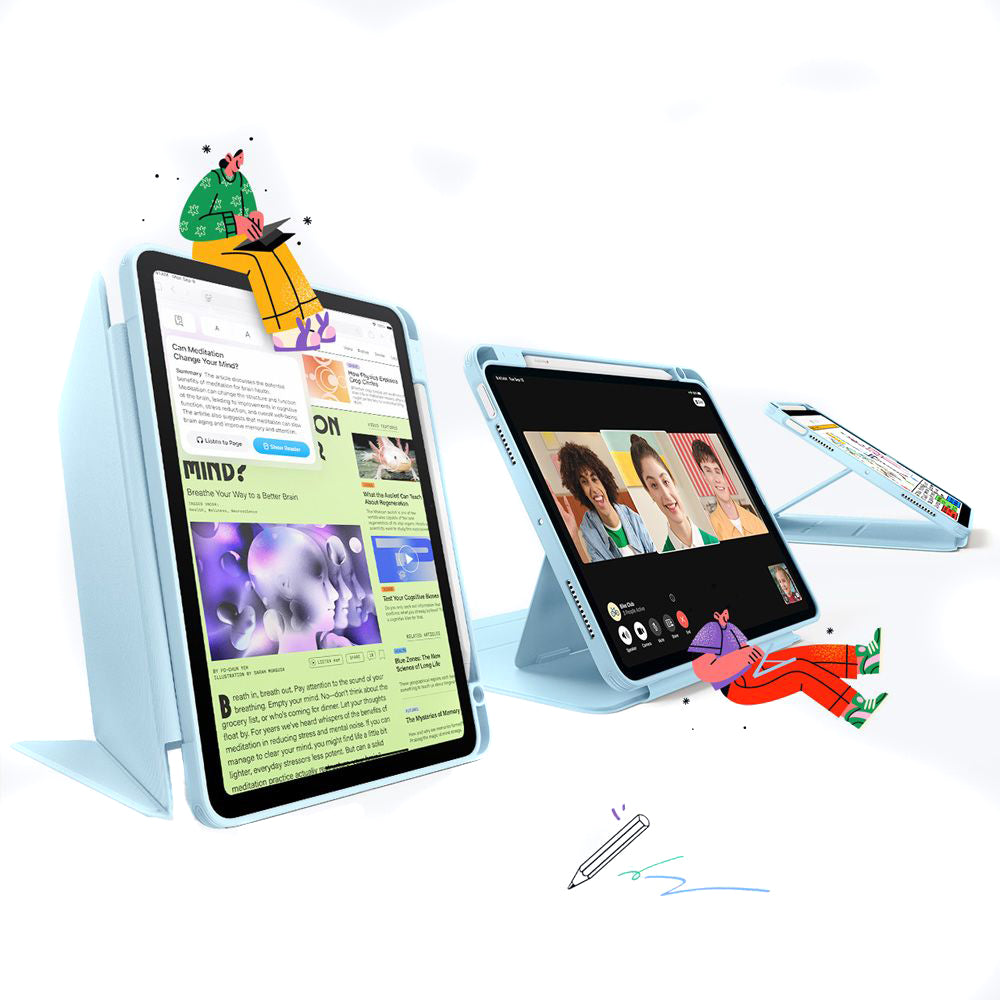 Husa pentru Apple iPad Air 13 (2026) / Air 13 (2025) / Air 13 (2024), ESR, Flip Hybrid, Albastra
