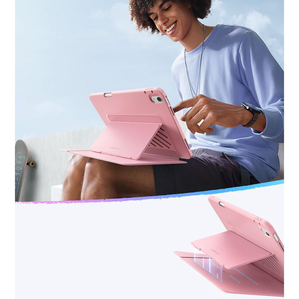 Husa pentru Apple iPad (2025) / (2022), ESR, Flip Hybrid, Roz