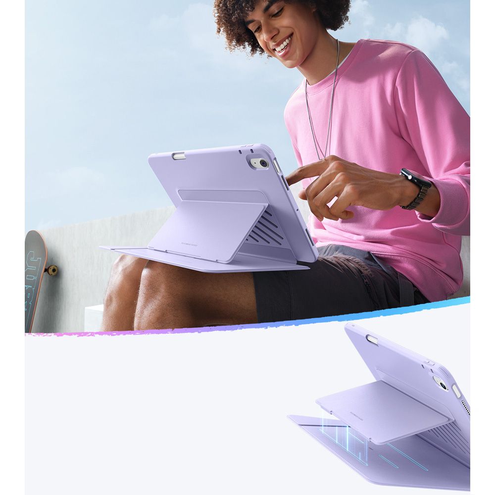 Husa pentru Apple iPad Air 13 (2026) / Air 13 (2025) / Air 13 (2024), ESR, Flip Hybrid, Violet