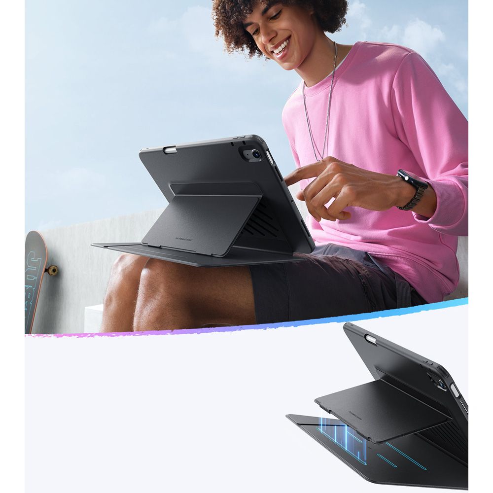 Husa pentru Apple iPad Air 11 (2026) / iPad Air 11 (2025) / Air 11 (2024) / Air (2022) / Air (2020), ESR, Flip Hybrid, Neagra
