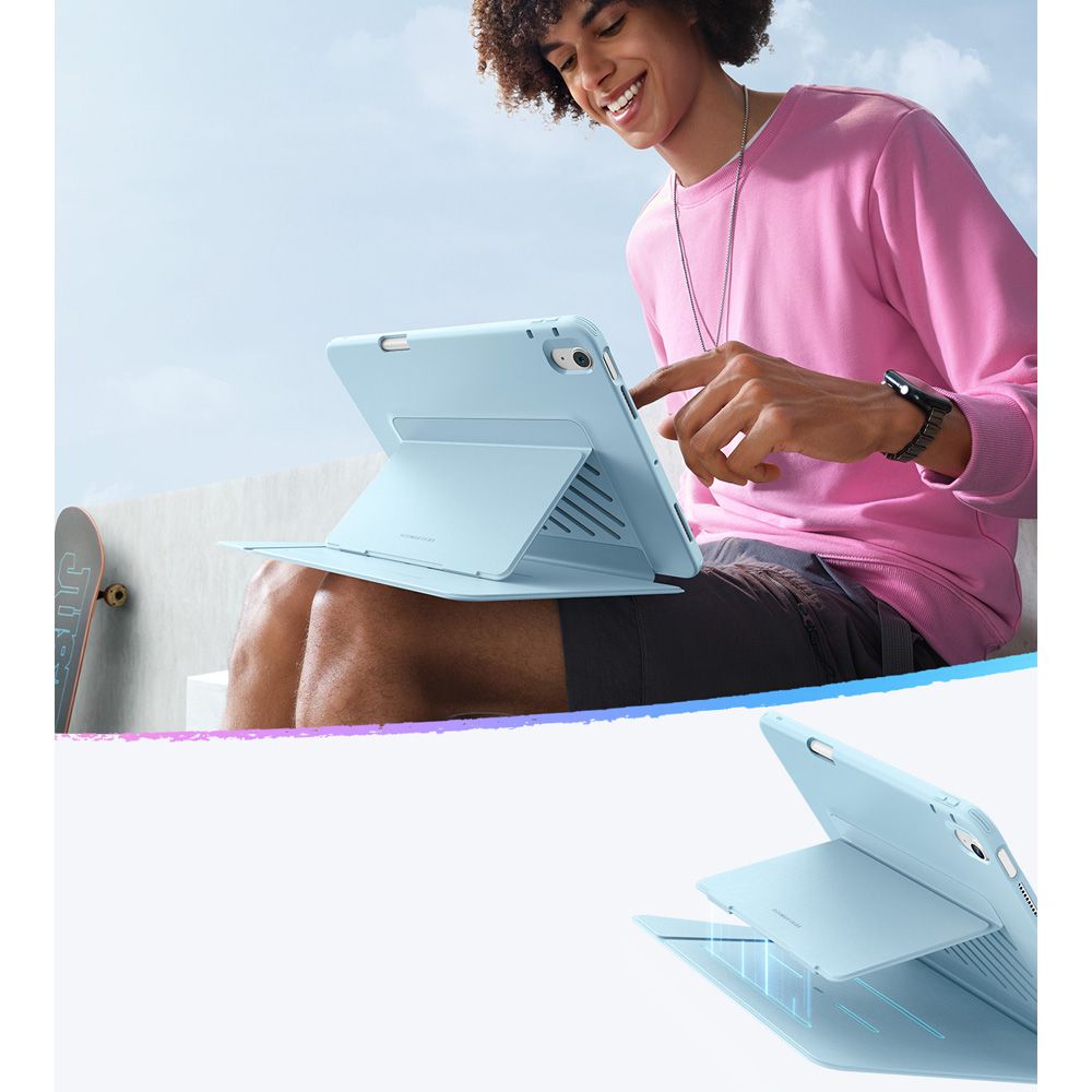 Husa pentru Apple iPad Air 13 (2026) / Air 13 (2025) / Air 13 (2024), ESR, Flip Hybrid, Albastra