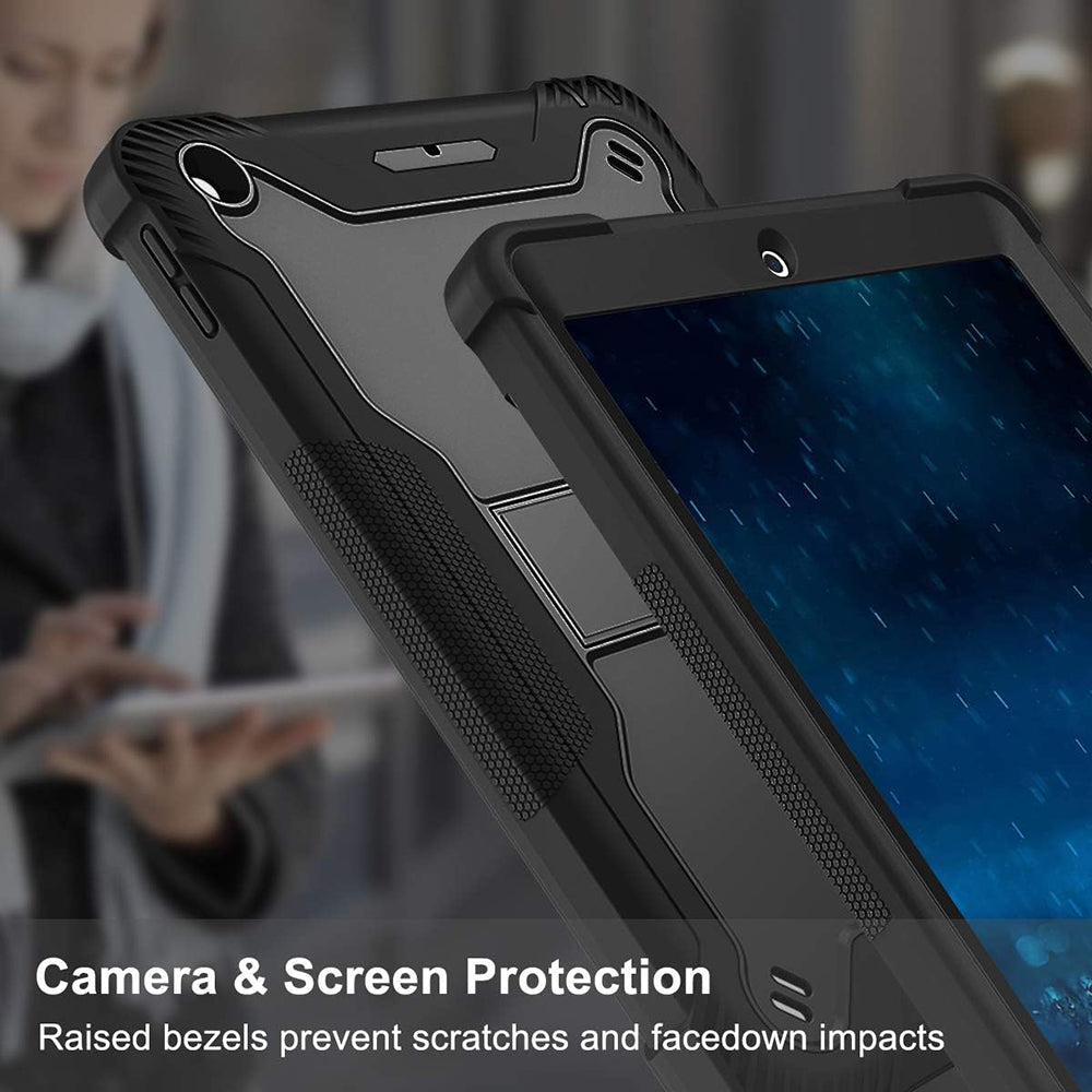Husa pentru Apple iPad 9.7 (2018) / 9.7 (2017), Techsuit, Rugged TabShell, Neagra
