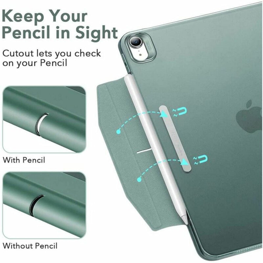Husa pentru Apple iPad Air 11 (2026) / iPad Air 11 (2025) / Air 11 (2024) / Air (2022) / Air (2020), ESR, Ascend Trifold, Verde Satinata
