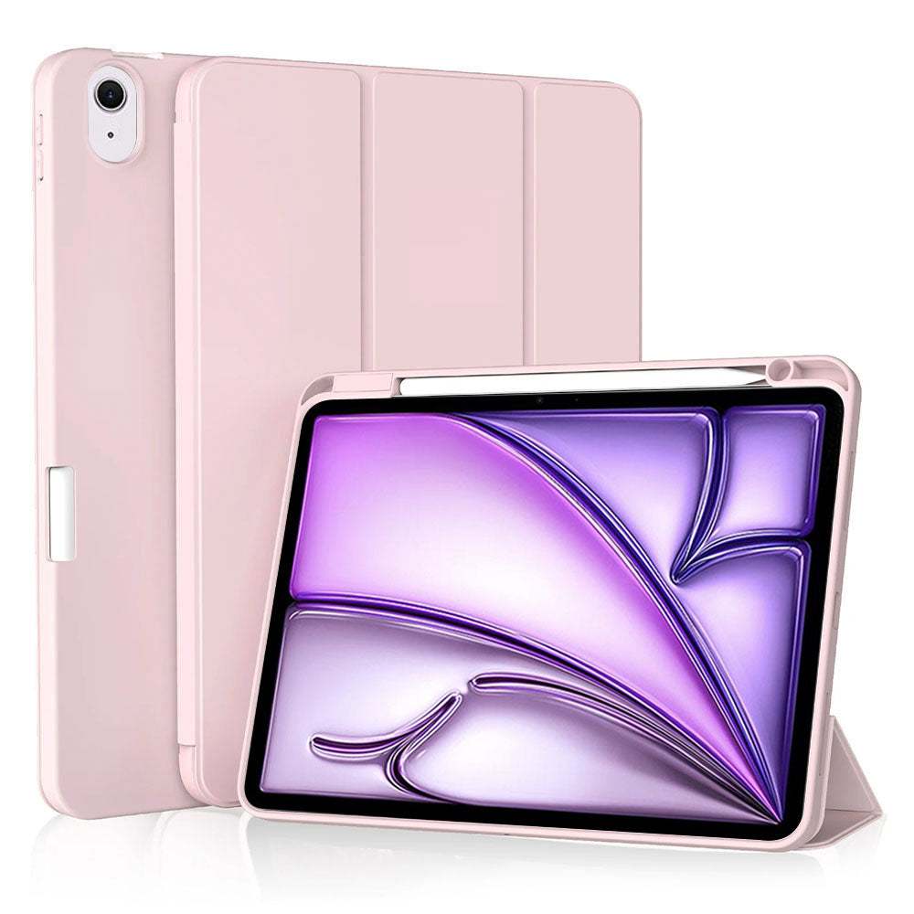 Husa pentru Apple iPad Air 11 (2026) / iPad Air 11 (2025) / Air 11 (2024), Techsuit, Flex Trifold, Roz