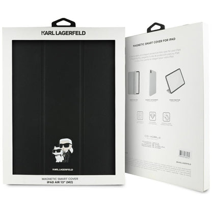 Husa pentru Apple iPad Air 13 (2025) / Air 13 (2024), Karl Lagerfeld, Saffiano Karl & Choupette, Neagra