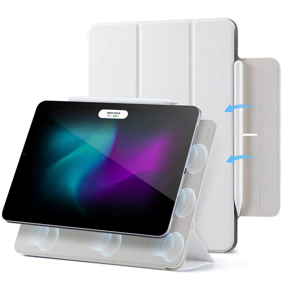 Husa pentru Apple iPad Air 13 (2025) / Air 13 (2024) / Pro 12.9 (2022) / Pro 12.9 (2021) / Pro 12.9 (2020), ESR, Rebound, Alba