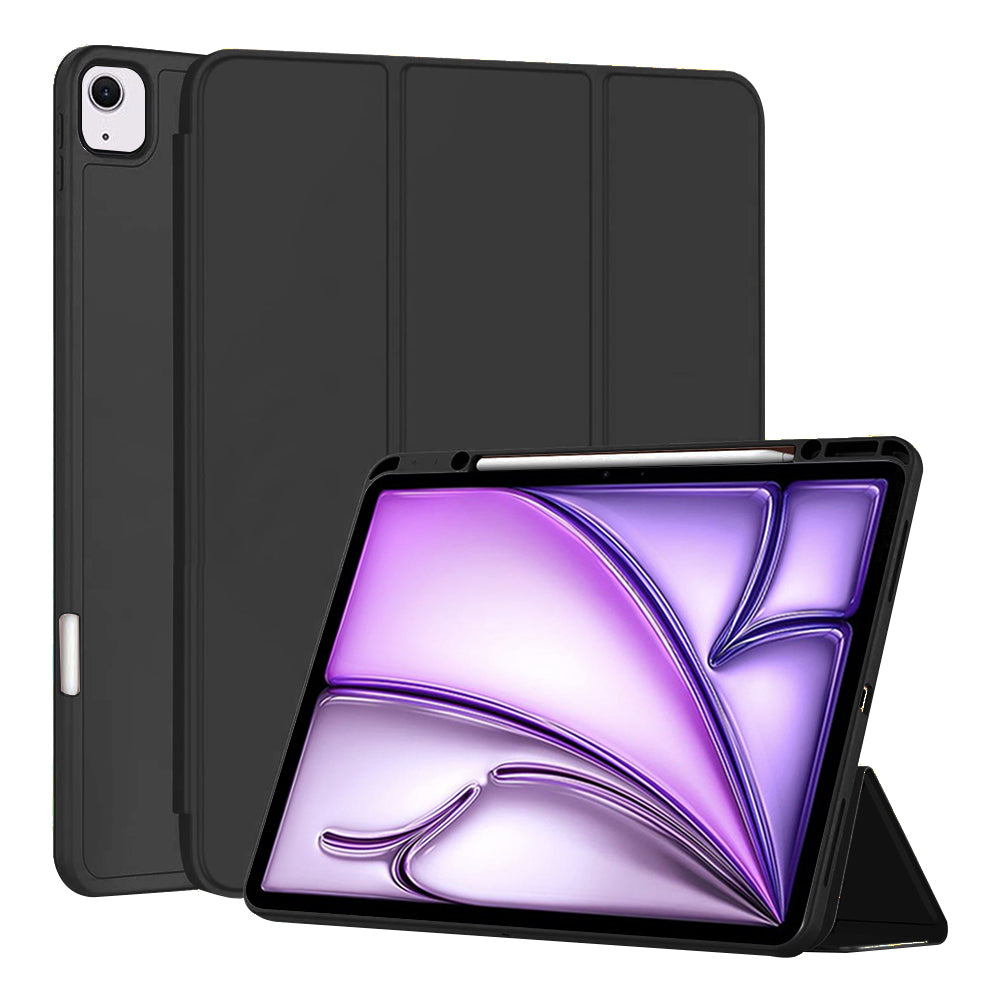 Husa pentru Apple iPad Air 13 (2026) / Air 13 (2025) / Air 13 (2024), Techsuit, Flex Trifold, Neagra