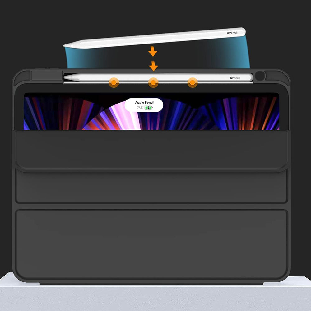 Husa pentru Apple iPad Air 13 (2026) / Air 13 (2025) / Air 13 (2024), Techsuit, Flex Trifold, Roz