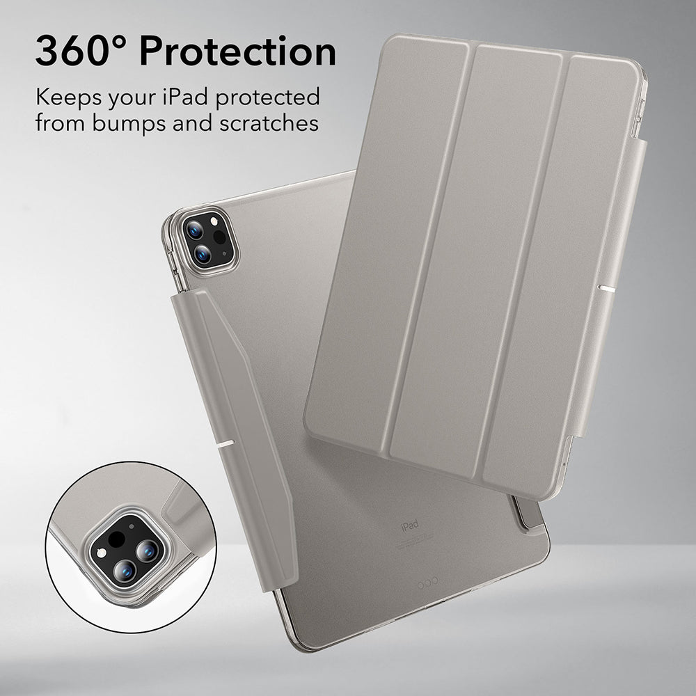 Husa pentru Apple iPad Pro 11 (2024), ESR, Ascend Trifold, Gri