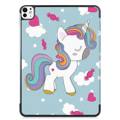 Husa pentru Apple iPad Pro 11 (2024), Techsuit, FoldPro Unicorn, Multicolor