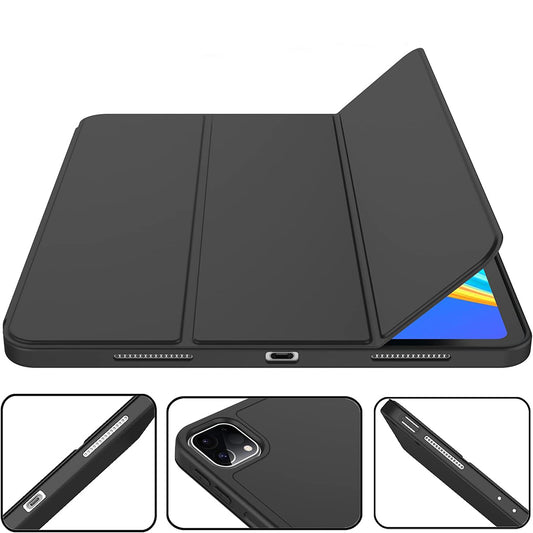 Husa pentru Apple iPad Pro 12.9 (2022) / Pro 12.9 (2021) / Pro 12.9 (2020) / Pro 12.9 (2018), Techsuit, Flex Trifold, Bleu