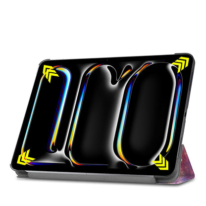 Husa pentru Apple iPad Pro 13 (2024), Techsuit, FoldPro Galaxy, Multicolor