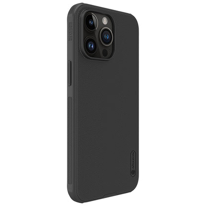 Husa pentru Apple iPhone 15 Pro, Nillkin, Super Frosted Shield Pro, Neagra