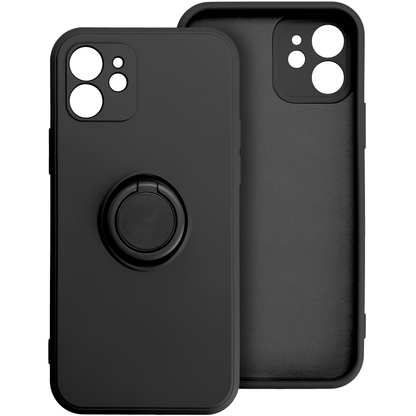Husa pentru Apple iPhone 16 Pro, OEM, Silicone Ring, Neagra