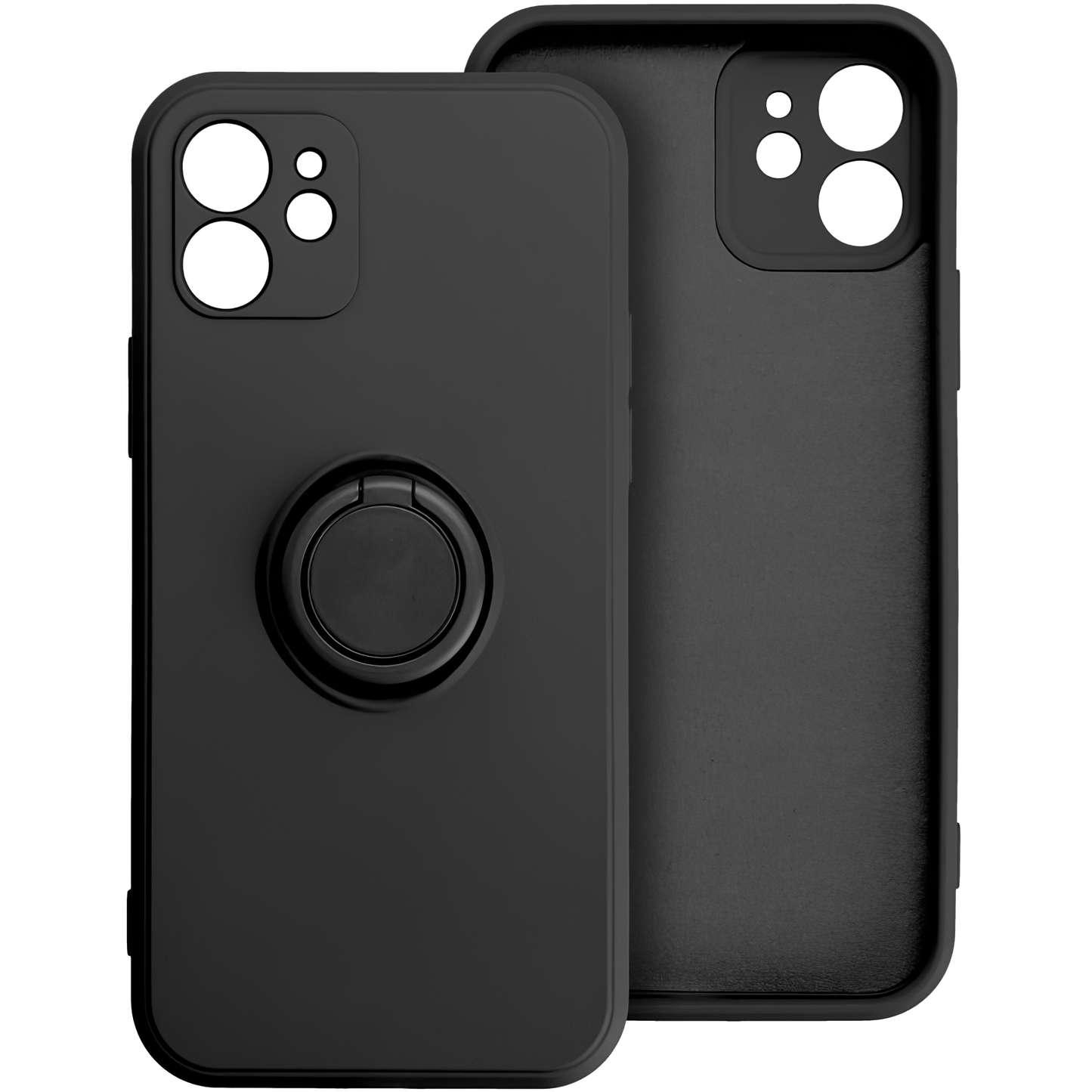 Husa pentru Apple iPhone 16 Pro Max, OEM, Silicone Ring, Neagra