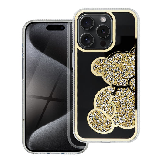 Husa pentru Apple iPhone 17e / 16e, OEM, Teddy Bear, Aurie