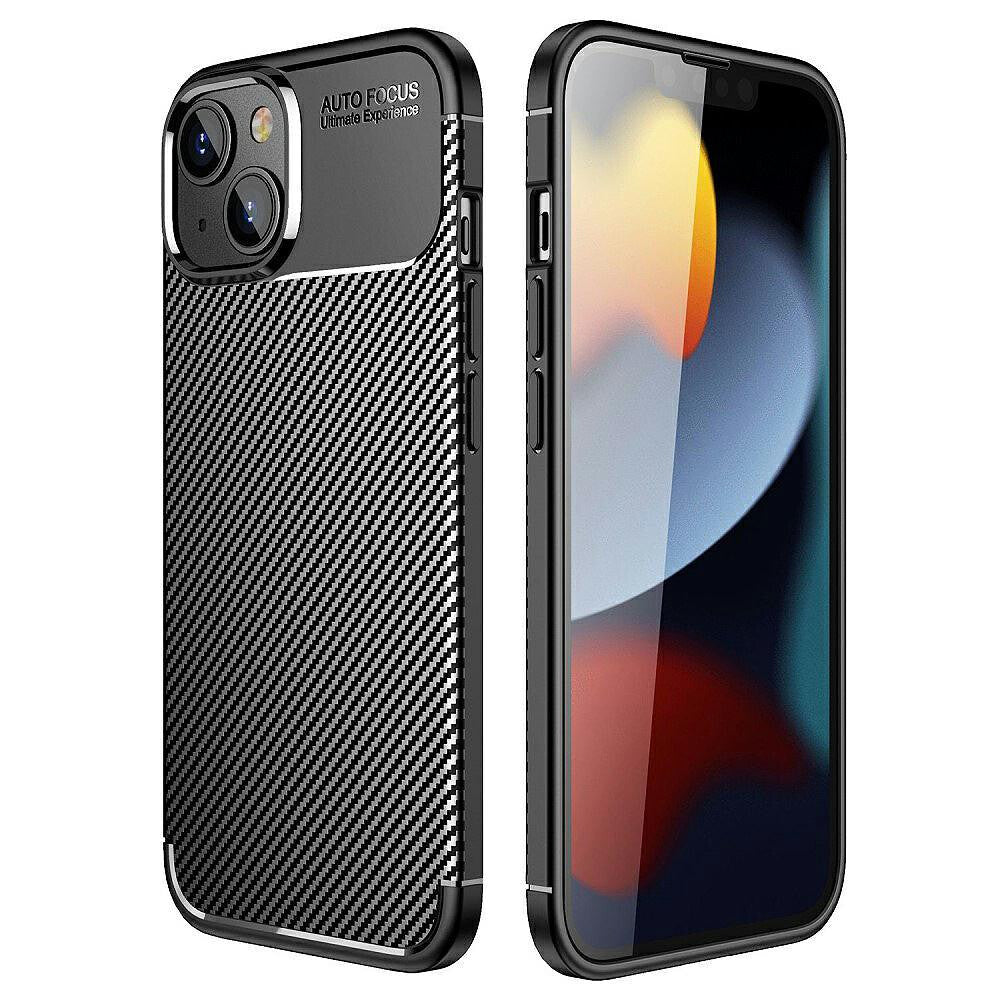 Husa pentru Apple iPhone 17, OEM, Carbon Enviro, Neagra