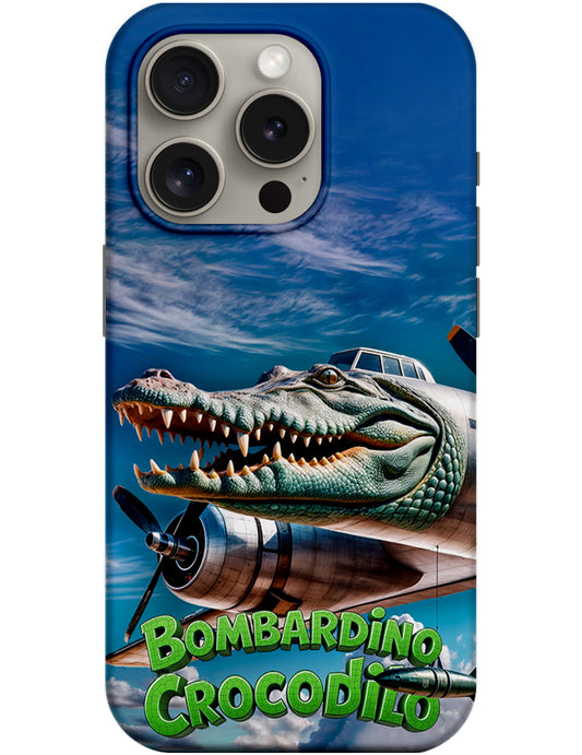 Husa pentru Apple iPhone 12 / 12 Pro, Perfect Case, Italian Brainrot Bombardino Crocodilo, Multicolor