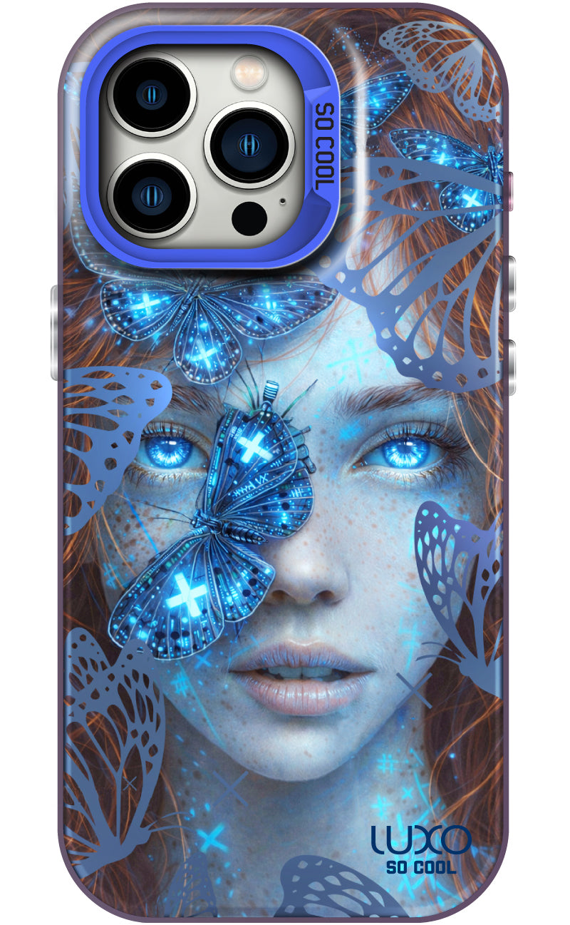 Husa pentru Apple iPhone 16 Pro, LUXO So CooL, ArcadiA Butterfly Girl, Multicolor