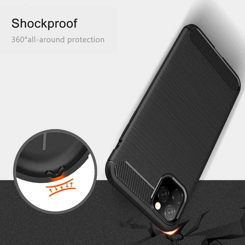 Husa pentru Apple iPhone 11, Techsuit, Carbon, Neagra