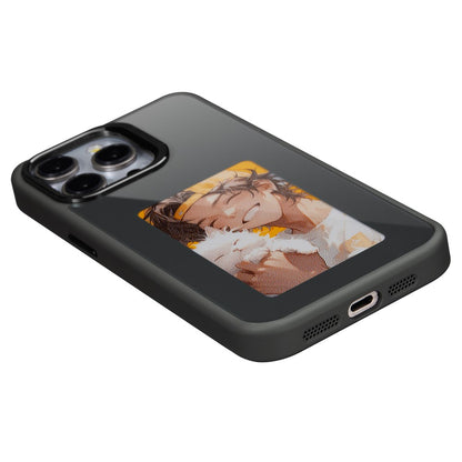 Husa pentru Apple iPhone 14 Pro Max, OEM, Display Customized E-Ink, Neagra